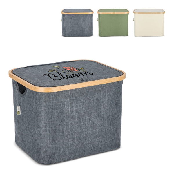 InSideOut faltbarer Korb mit Deckel Sogne 40,5 x 33 x 30cm rPET