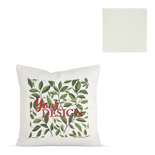 Kissenbezug aus Poly-Leinen & Kissen 40x40 cm Sublimation