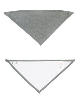 White, Heather Grey Melange