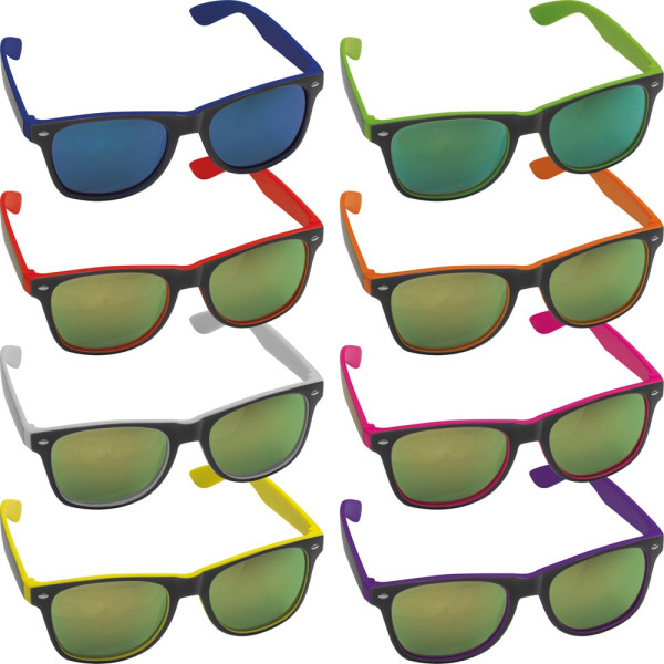 Sonnenbrille aus Kunststoff mit verspiegelten Gläsern, UV 400 Schutz ILONA