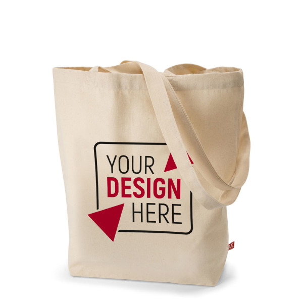 MELBOURNE – Canvas-Tasche mit Bodenfalte und langen Henkeln